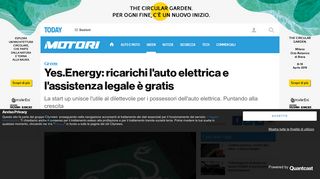 
                            10. Yes.Energy: ricarichi l'auto elettrica e l'assistenza legale è gratis - Today