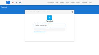 
                            3. YesIChat - One click Guest Chat Rooms without registration
