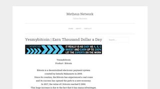 
                            13. Yesmybitcoin | Earn Thousand Dollar a Day – Metheus Network