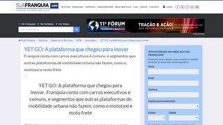 
                            7. YET GO: A plataforma que chegou para inovar - Portal Sua Franquia ...