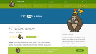 
                            12. • Yeti Casino Review - One Of The Best Casinos For Mobile Users