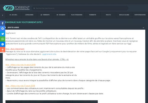 
                            3. YggTorrent - 1er Tracker de Torrent Français - YggTorrent.com