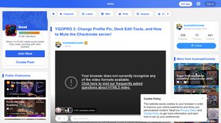 
                            10. YGOPRO 2: Change Profile Pic, Deck Edit Tools, and How to Mute the ...