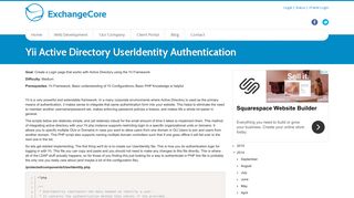 
                            9. Yii Active Directory UserIdentity Authentication :: ExchangeCore