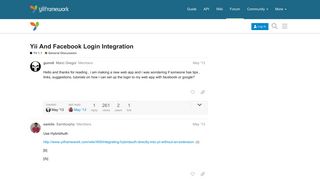 
                            2. Yii And Facebook Login Integration - General Discussion - Yii ...