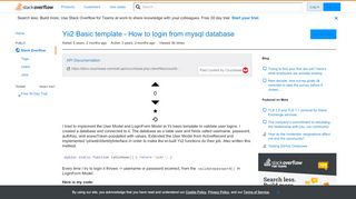 
                            3. Yii2 Basic template - How to login from mysql database - Stack ...