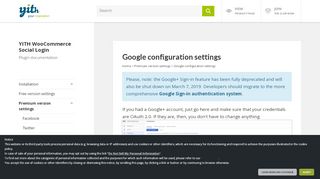 
                            7. YITH Social Login: Google configuration settings - YITH Documentations
