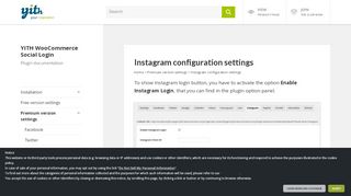
                            6. YITH Social Login: Instagram configuration settings
