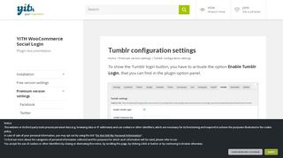 
                            12. YITH Social Login: Tumblr configuration settings