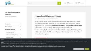 
                            12. YITH Wishlist: Logged and Unlogged Users - YITH Documentations