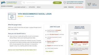 
                            2. YITH WooCommerce Social Login | YITH