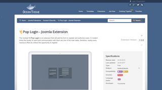 
                            4. YJ Pop Login v1.0.8 - Free Joomla Login Module - OceanTheme