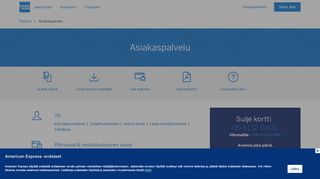 
                            7. Yleisimmät kysymykset | Asiakaspalvelu | American Express FI