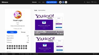 
                            12. Ymail Login on Behance