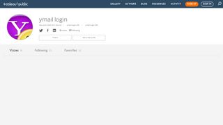 
                            4. ymail login - Profile | Tableau Public