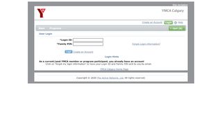 
                            13. YMCA Calgary eConnect Online Registration : My Account
