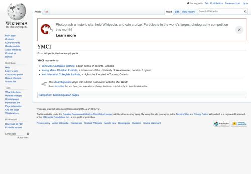 
                            11. YMCI - Wikipedia