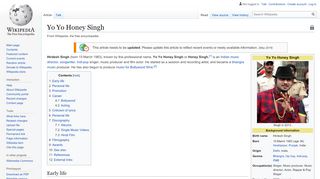 
                            12. Yo Yo Honey Singh - Wikipedia