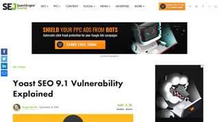 
                            5. Yoast SEO 9.1 Vulnerability Explained - Search Engine Journal