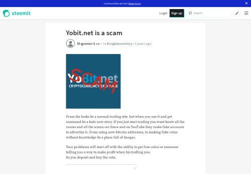 
                            9. Yobit.net is a scam — Steemit