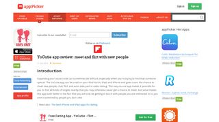 
                            7. YoCutie app review: meet and flirt with new people - appPicker