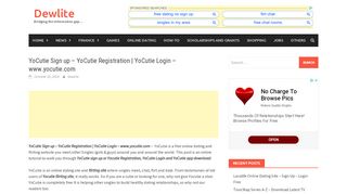 
                            7. YoCutie Sign up - YoCutie Registration | YoCutie Login - www.yocutie ...