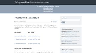
                            13. yocutie.com Testbericht - Dating Apps Tipps