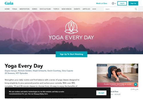 
                            8. Yoga Every Day | Gaia