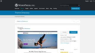 
                            5. Yoga | WordPress.org