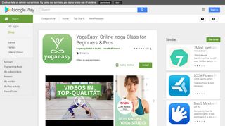 
                            2. YogaEasy - Online Yoga für Anfänger | Yoga Übungen – Apps bei ...