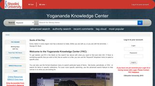 
                            8. Yogananda Knowledge Center catalog - Shoolini University