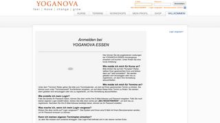 
                            5. YOGANOVA ESSEN Online - MINDBODY: Login