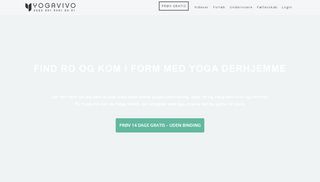 
                            4. YOGAVIVO: Online yogastreaming med erfarne danske undervisere
