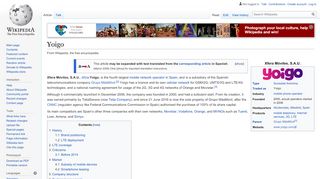 
                            13. Yoigo - Wikipedia