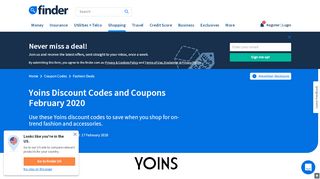 
                            13. Yoins Discount Codes and Coupons | finder.com.au