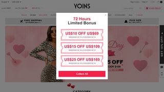
                            3. Yoins: Women's Online Clothes Shopping, Fashion Clothing Inspired ...