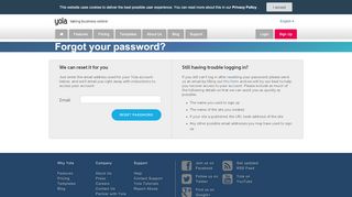 
                            6. Yola.com | Password Reset