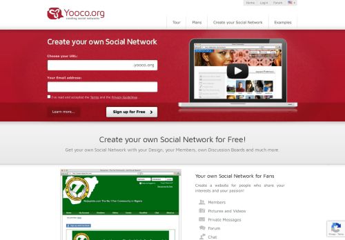 
                            3. Yooco.org: Create your own Social Network - for free!