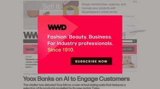 
                            8. Yoox Banks on AI to Engage Customers – WWD