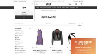 
                            13. YOOX Clearance Sale - Spezielle Auswahl