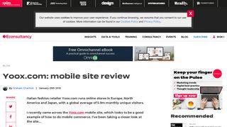 
                            4. Yoox.com: mobile site review – Econsultancy