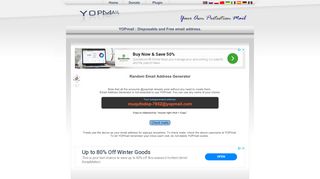 
                            4. YOPmail : Disposable and Free email address. - YopMail - random ...