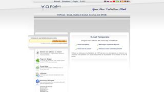 
                            4. YOPmail : E-mail jetable et anonyme.