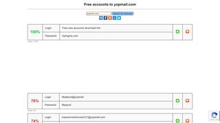 
                            13. yopmail.com - free accounts, logins and passwords