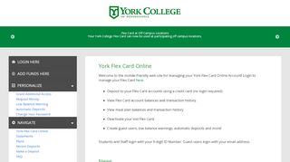 
                            6. York Flex Card Online - JSA Technologies