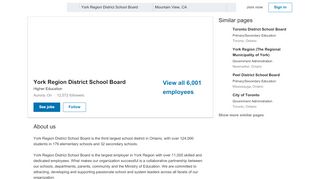 
                            6. York Region District School Board | LinkedIn
