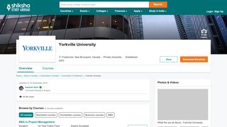 
                            13. Yorkville University - Courses, Fees, Entry criteria, Admissions ...