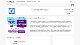 
                            8. Yorkville University | Ranking & Review