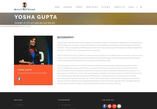 
                            10. Yosha Gupta – Women's Inner Strength