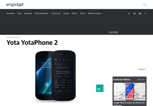 
                            12. Yota YotaPhone 2 review - Engadget